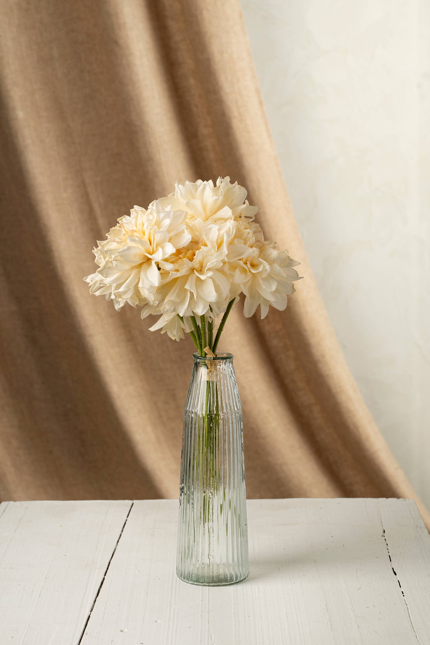 Ribbed Glass Vase