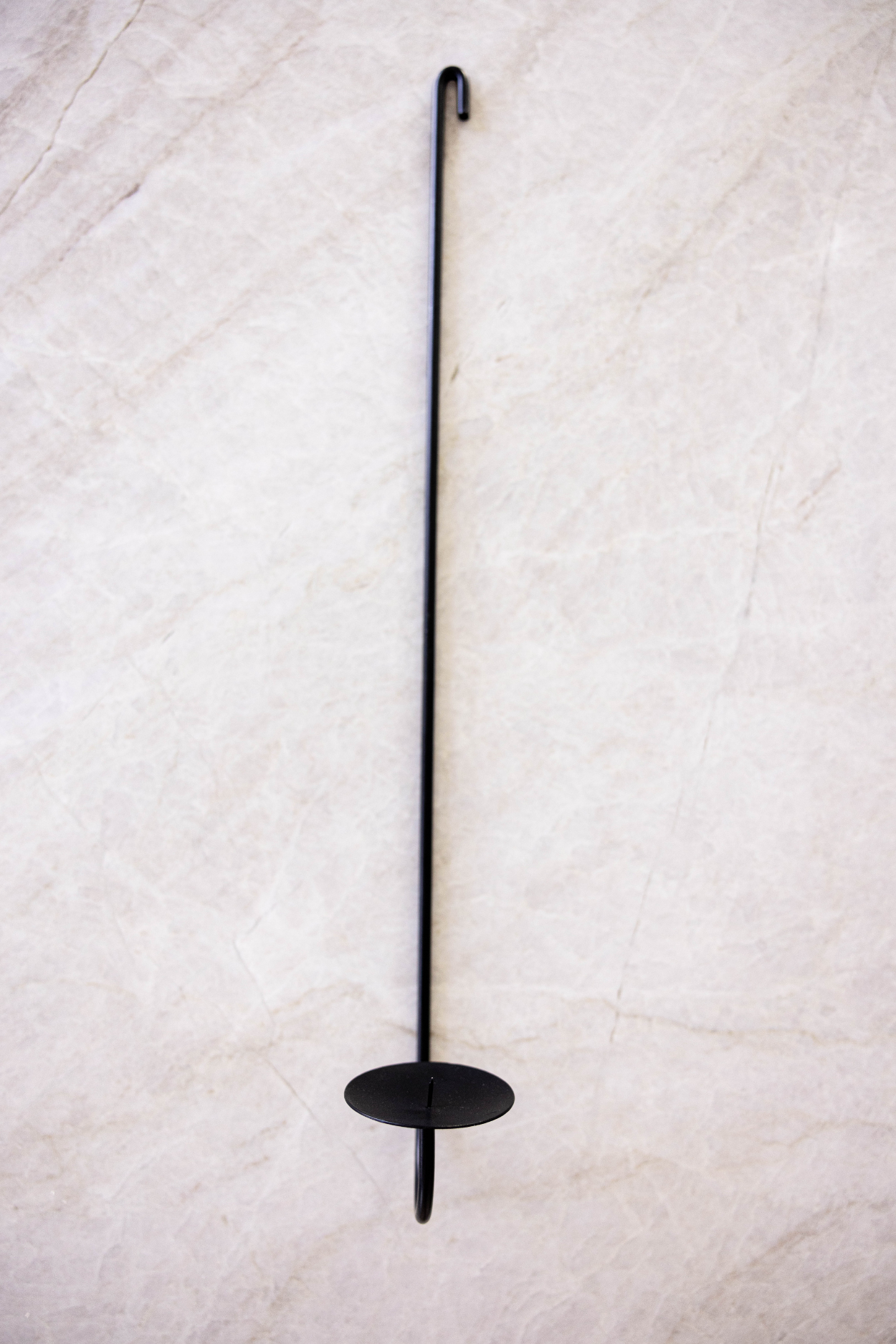 Black Iron Wall Sconce Taper Holder