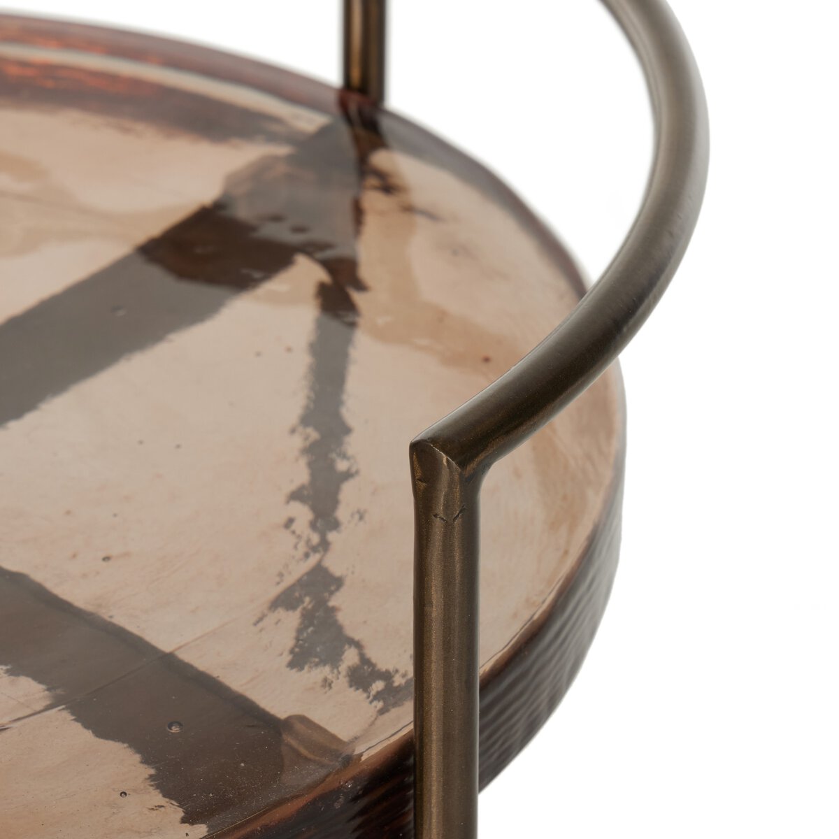 Mira Bar-Smoked Brown Cast Glass
