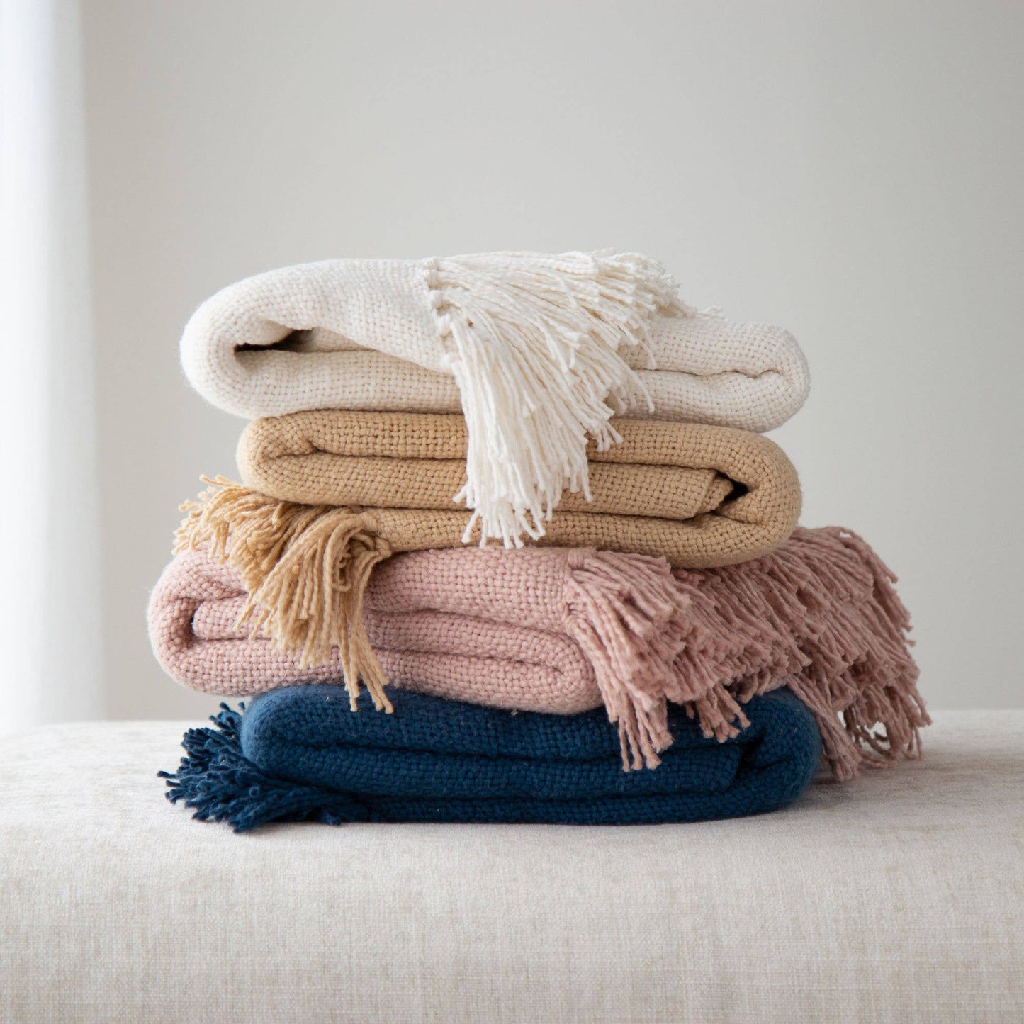 Darby Fringe Throw Blanket