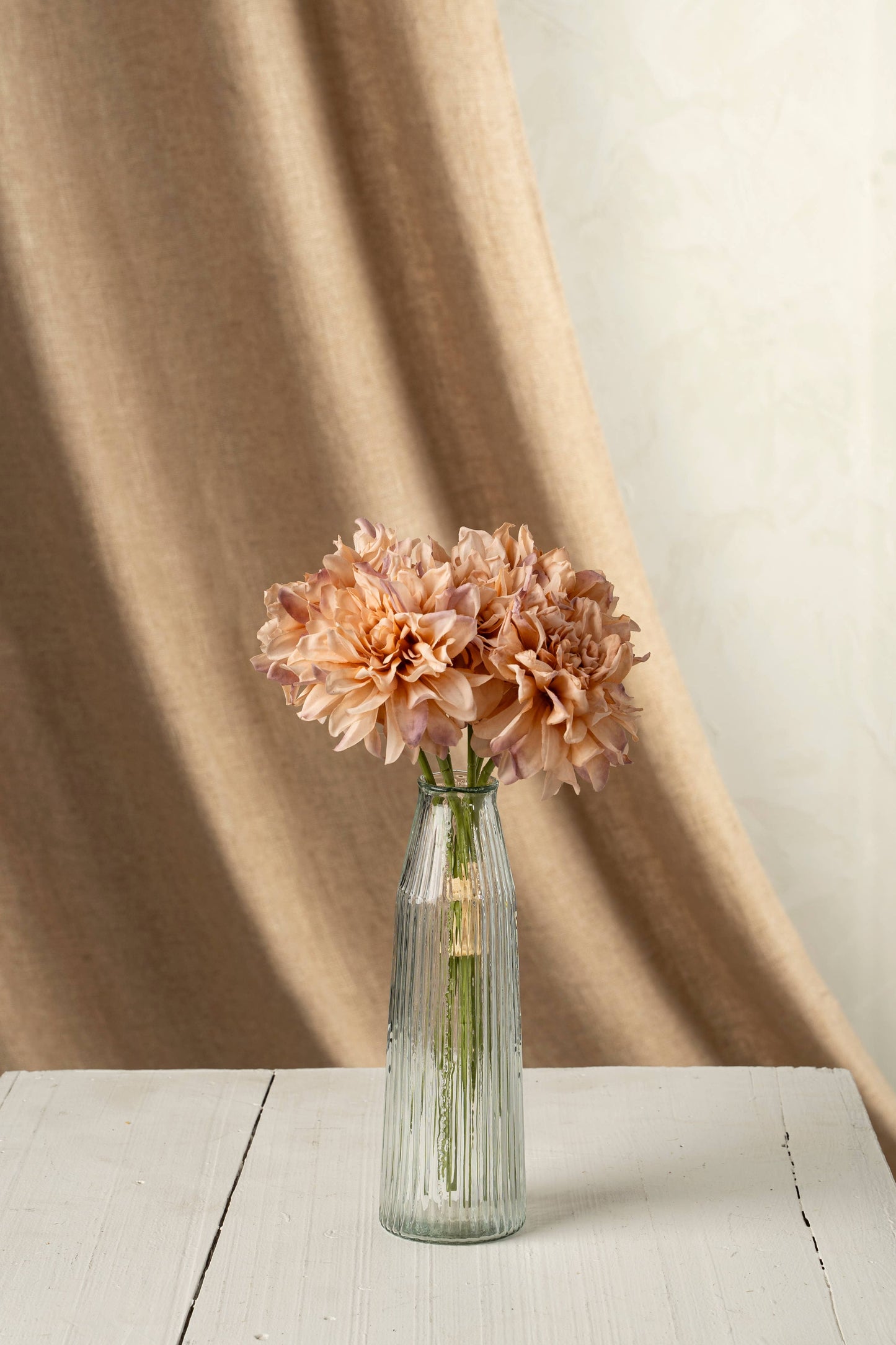 Ribbed Glass Vase