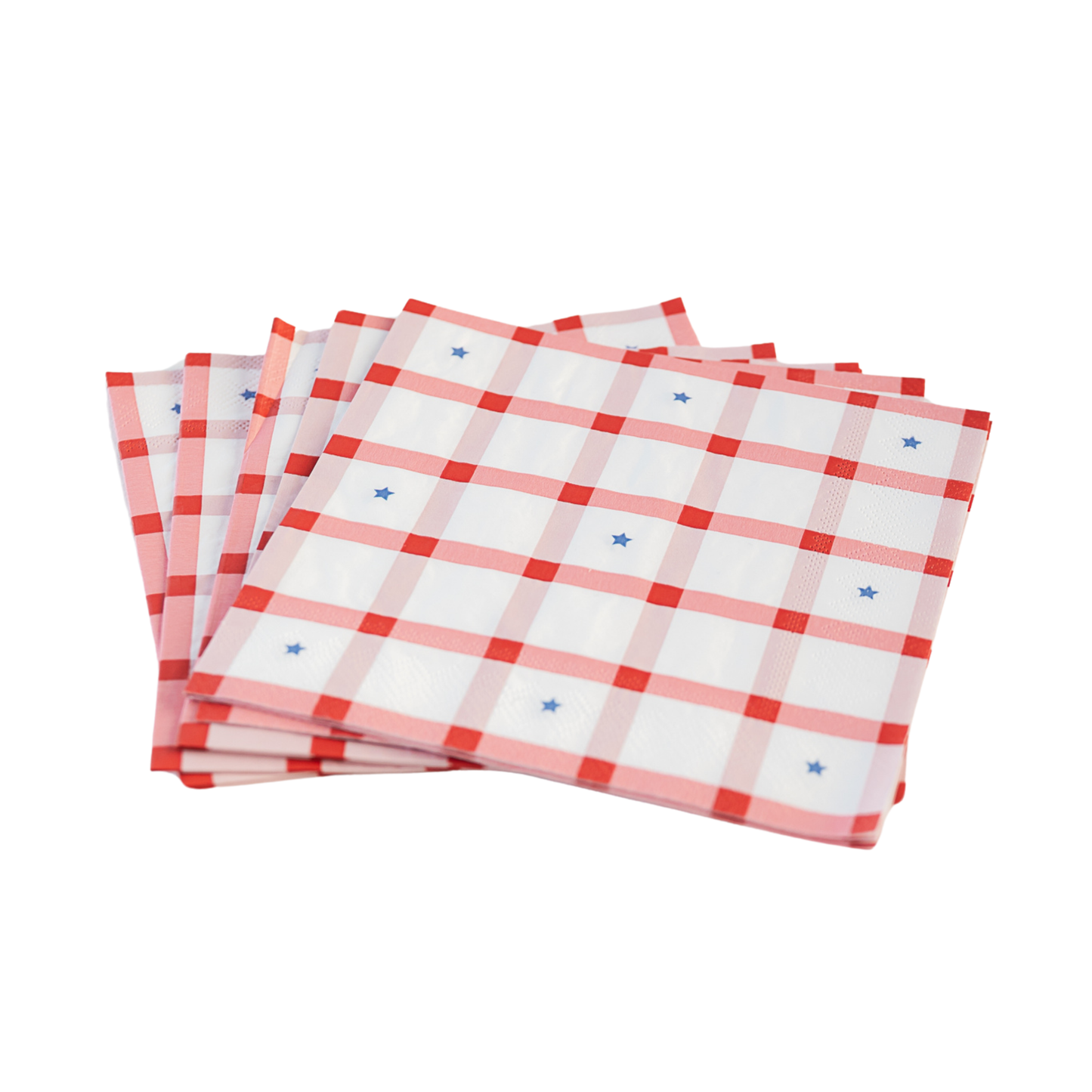 4th of July Red Gingham Napkins