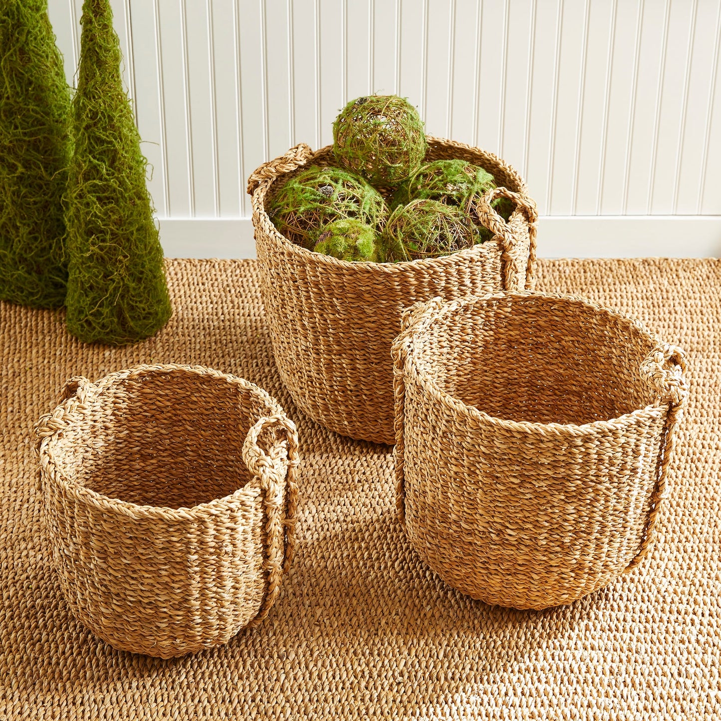 Seagrass Round Drum Basket
