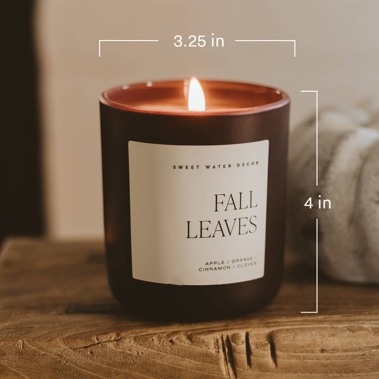 Fall Leaves 15 oz Candle, Matte Jar