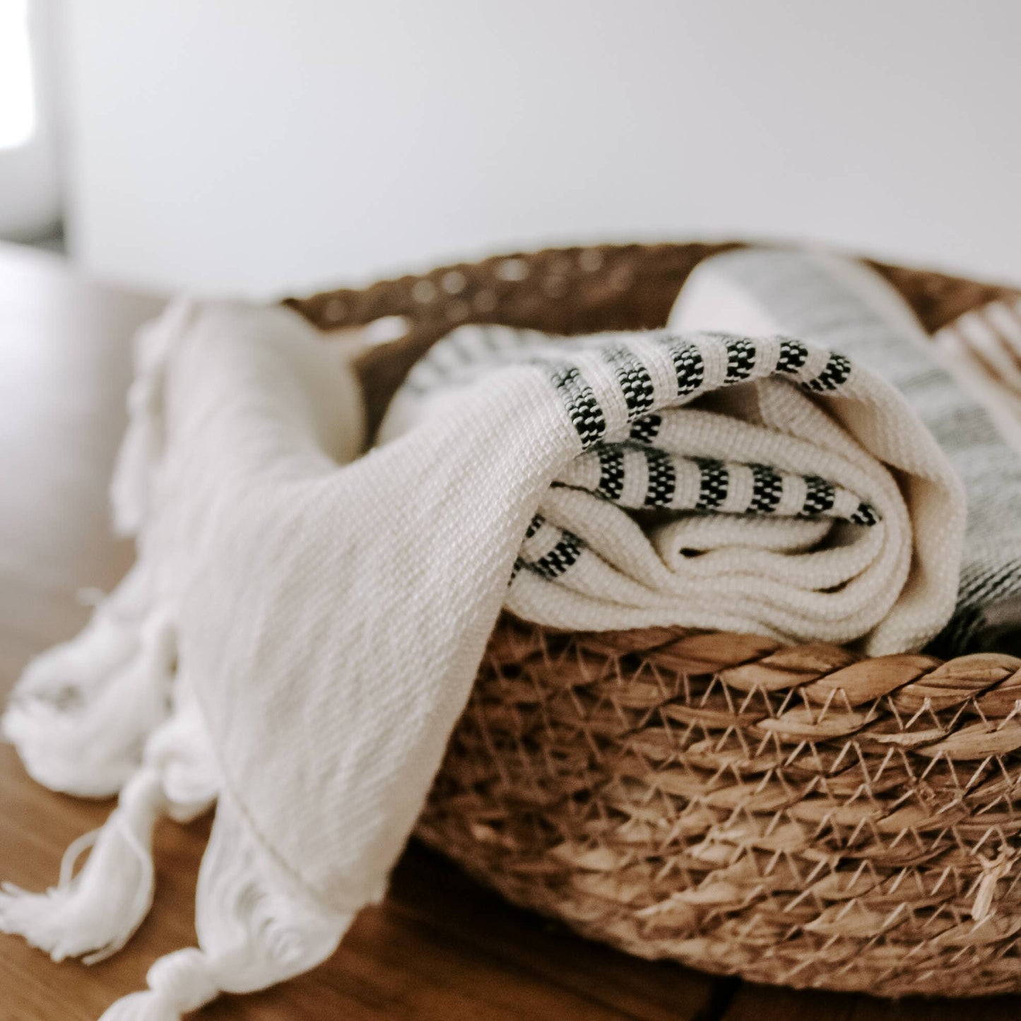 Turkish Cotton Hand Towel - Multi Stripe