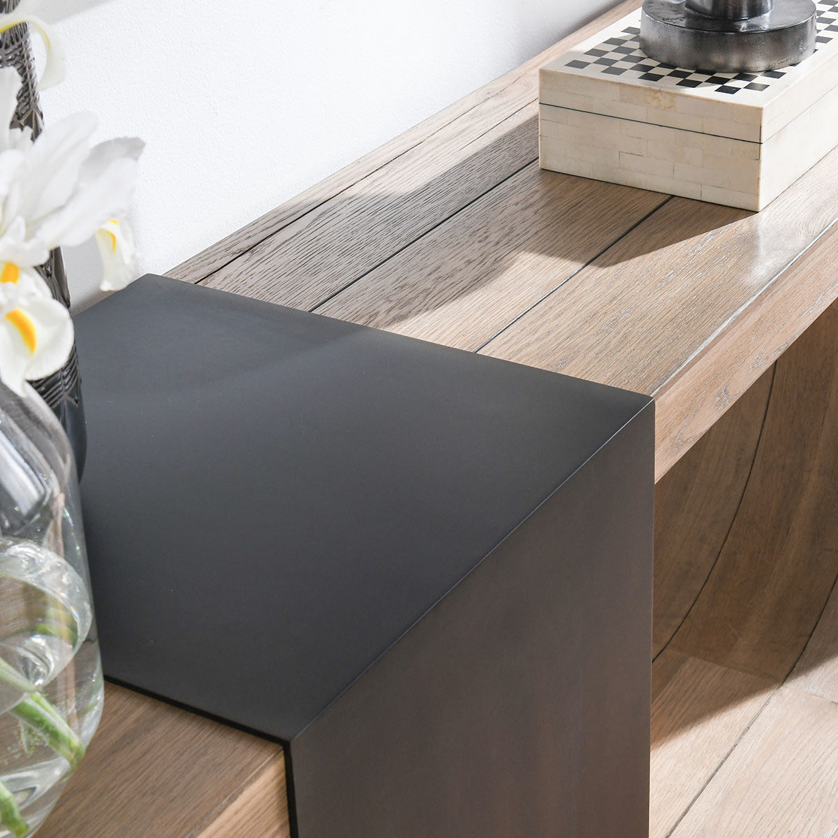 Danica Solid Wood Rectangle Console Table