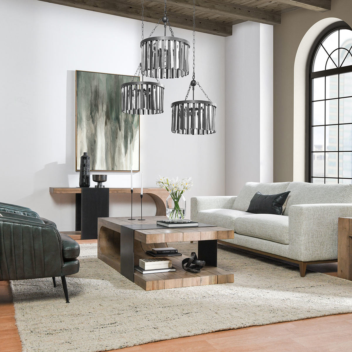 Danica Solid Wood Rectangle Console Table