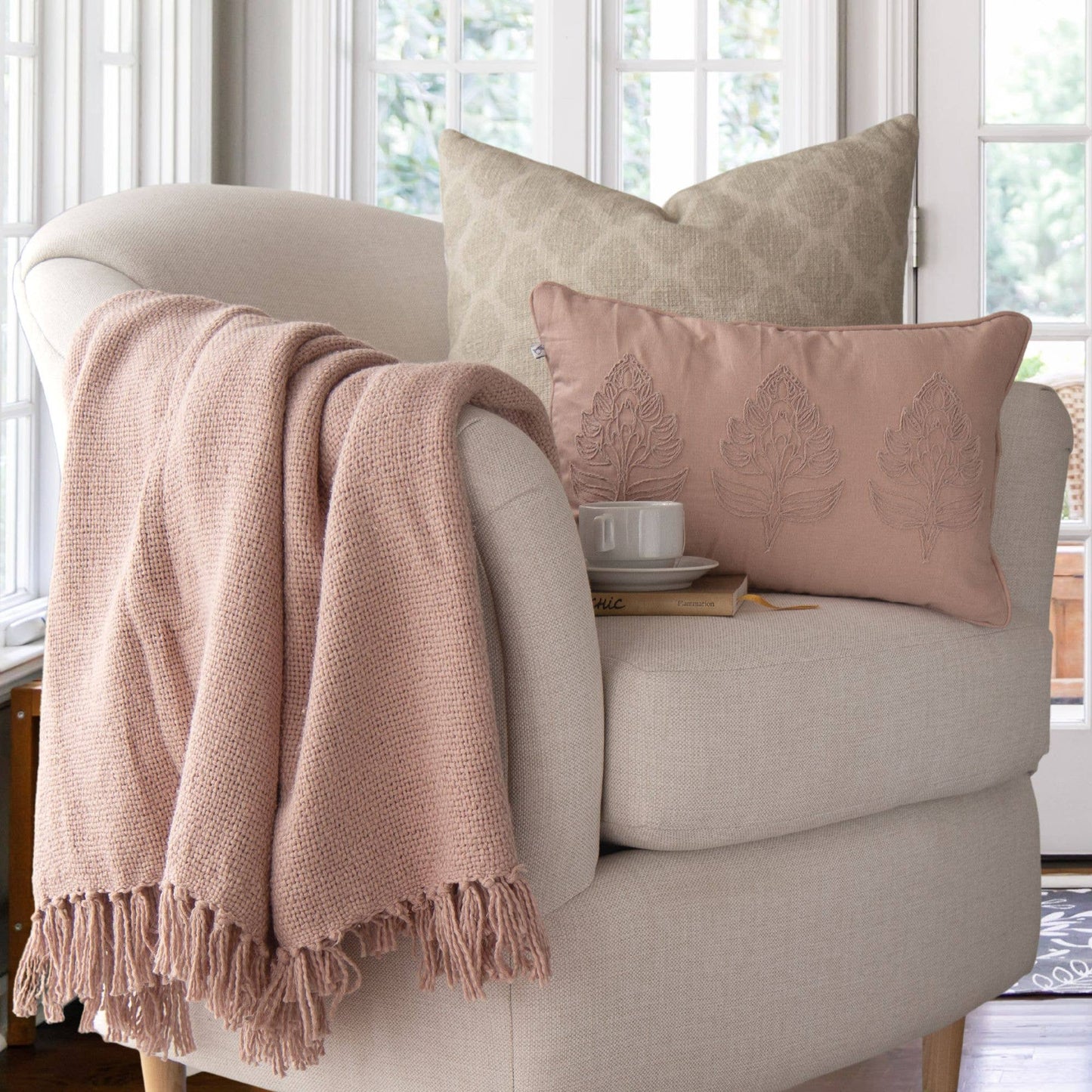 Darby Fringe Throw Blanket