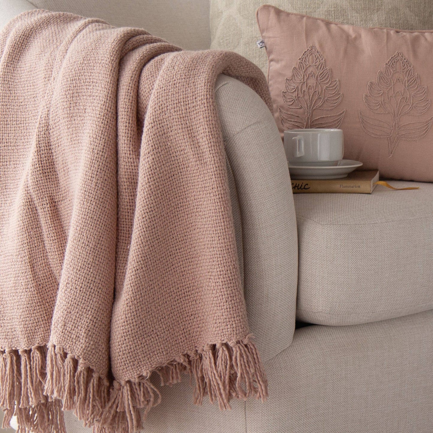 Darby Fringe Throw Blanket