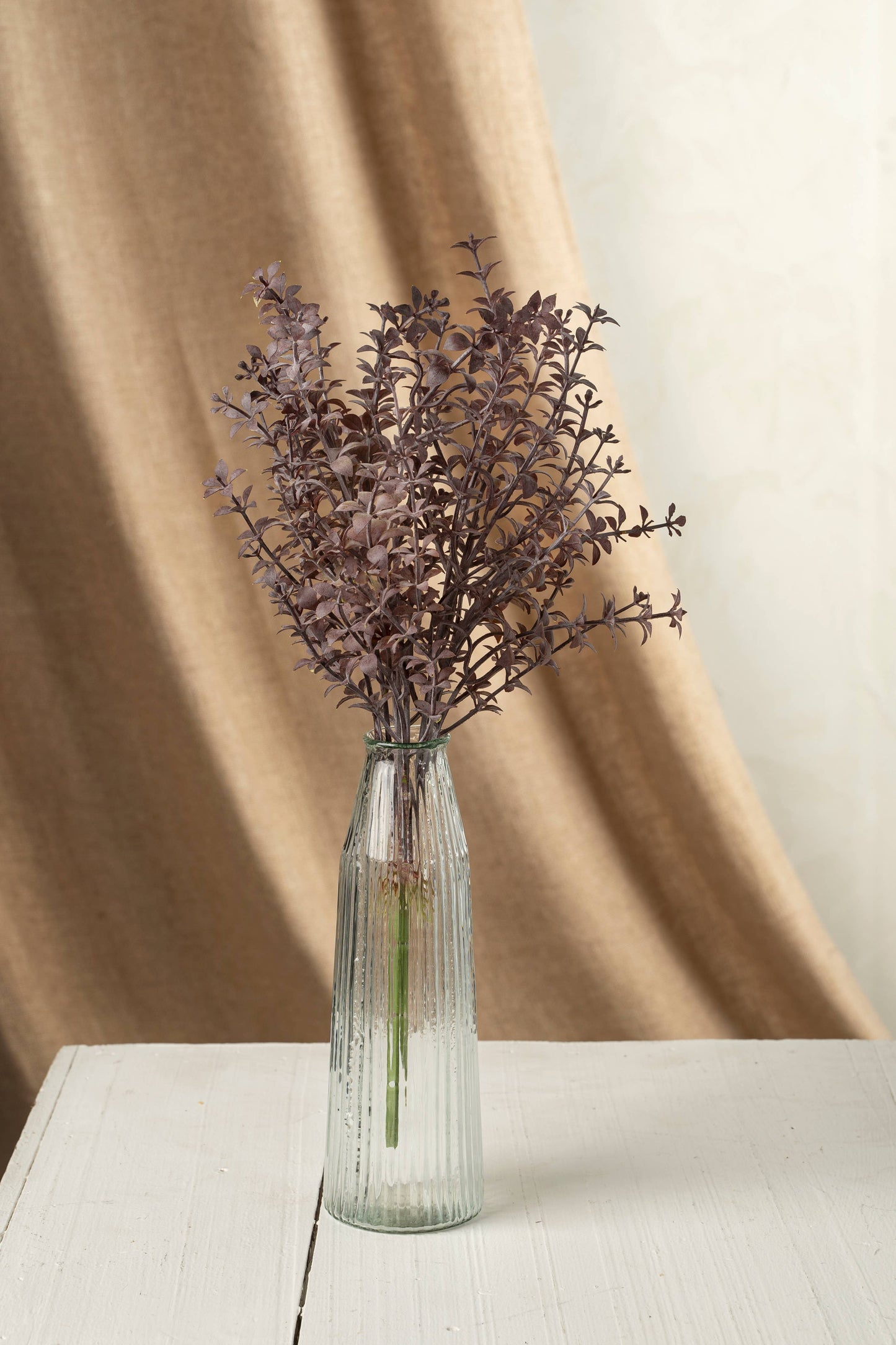 Ribbed Glass Vase