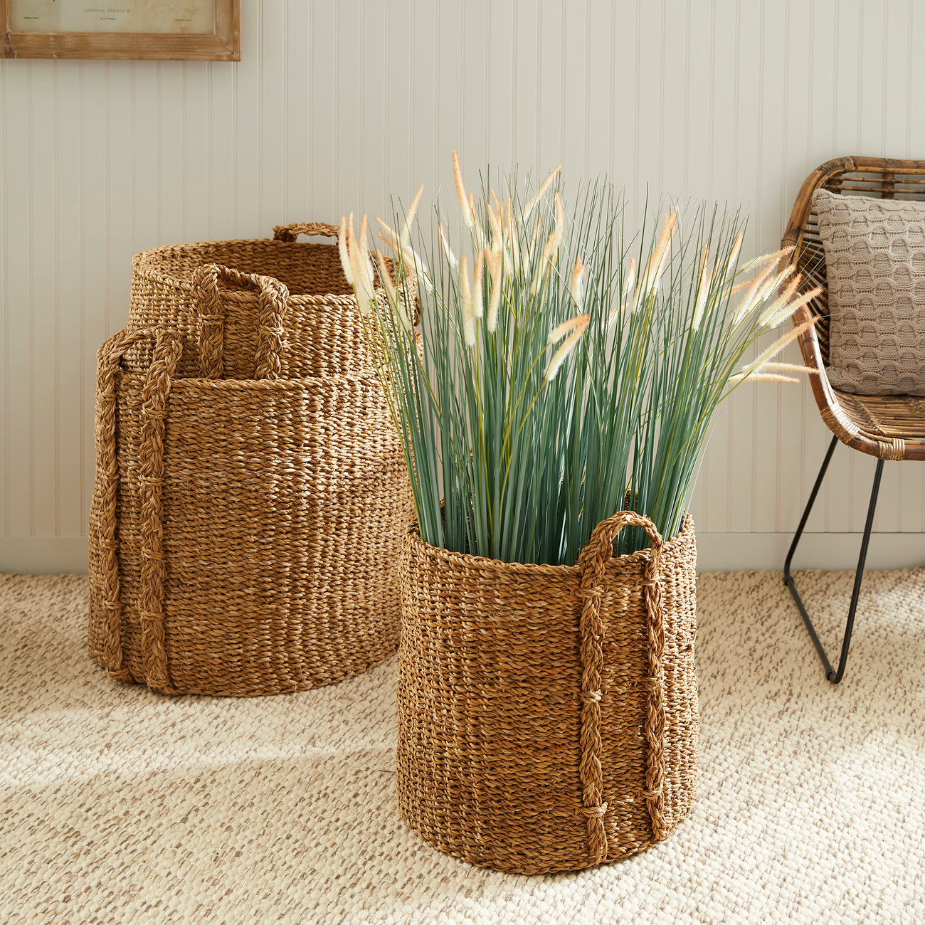 Seagrass Round Baskets