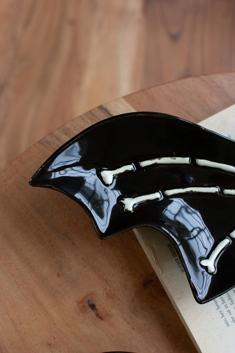 Nesting Ceramic Bat Serving Platter