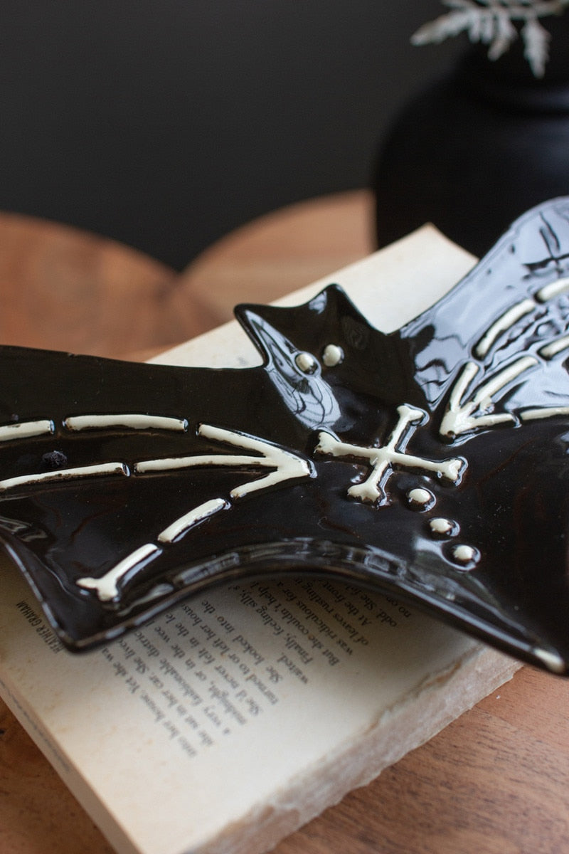 Nesting Ceramic Bat Serving Platter