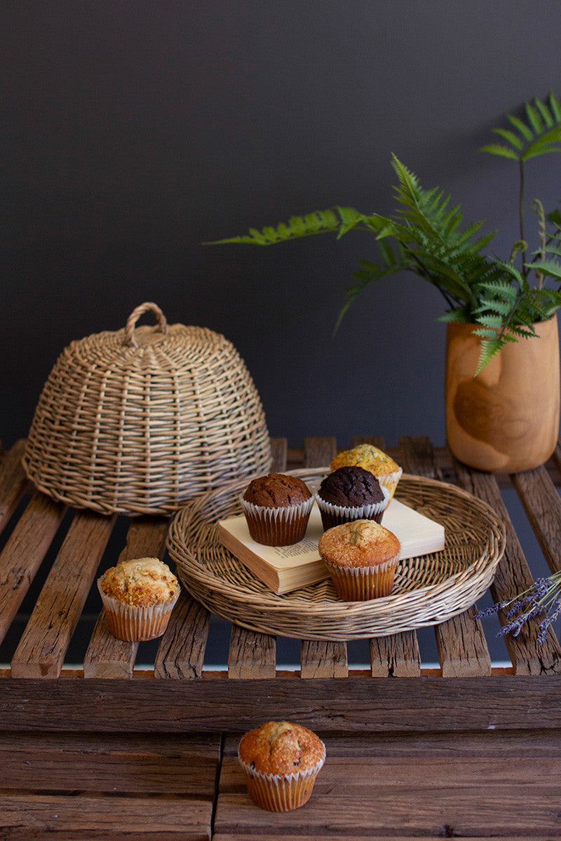 Woven Rattan Dome with Base