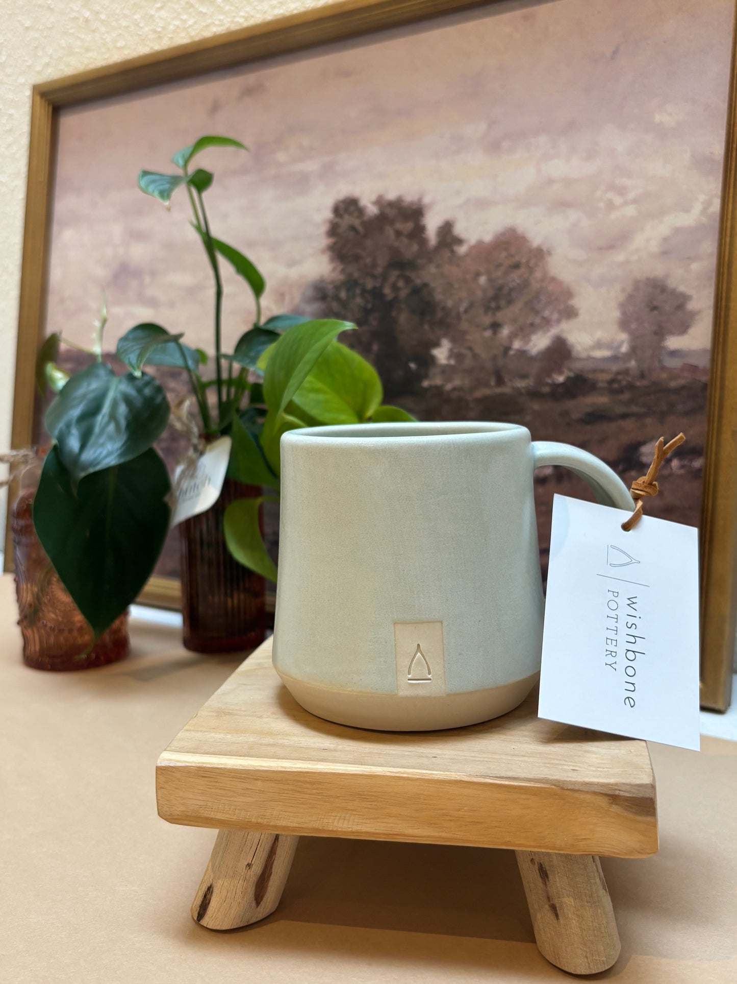 Handcrafted Stoneware Clay Mug