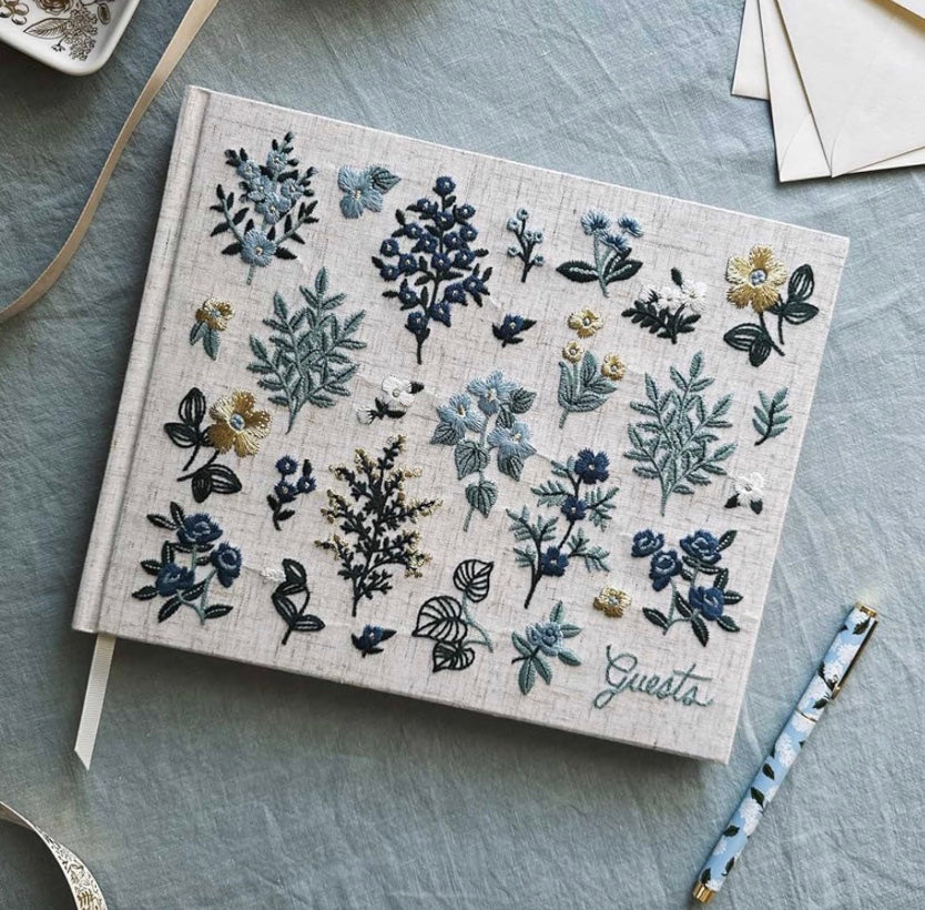 Wildwood Embroidered Guest Book