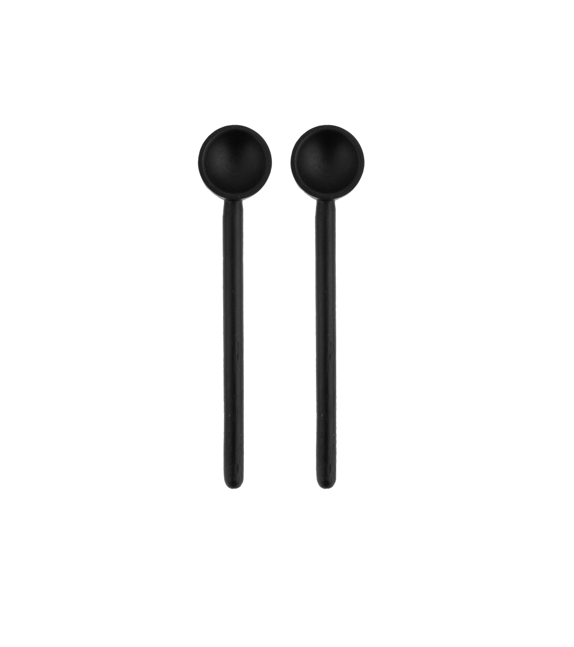 Black Wood Spoons- Set of 2