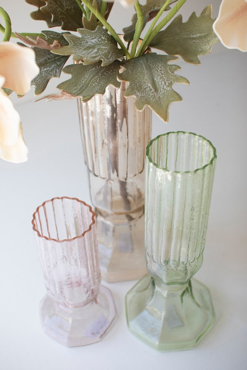 Fluted Glass Vase