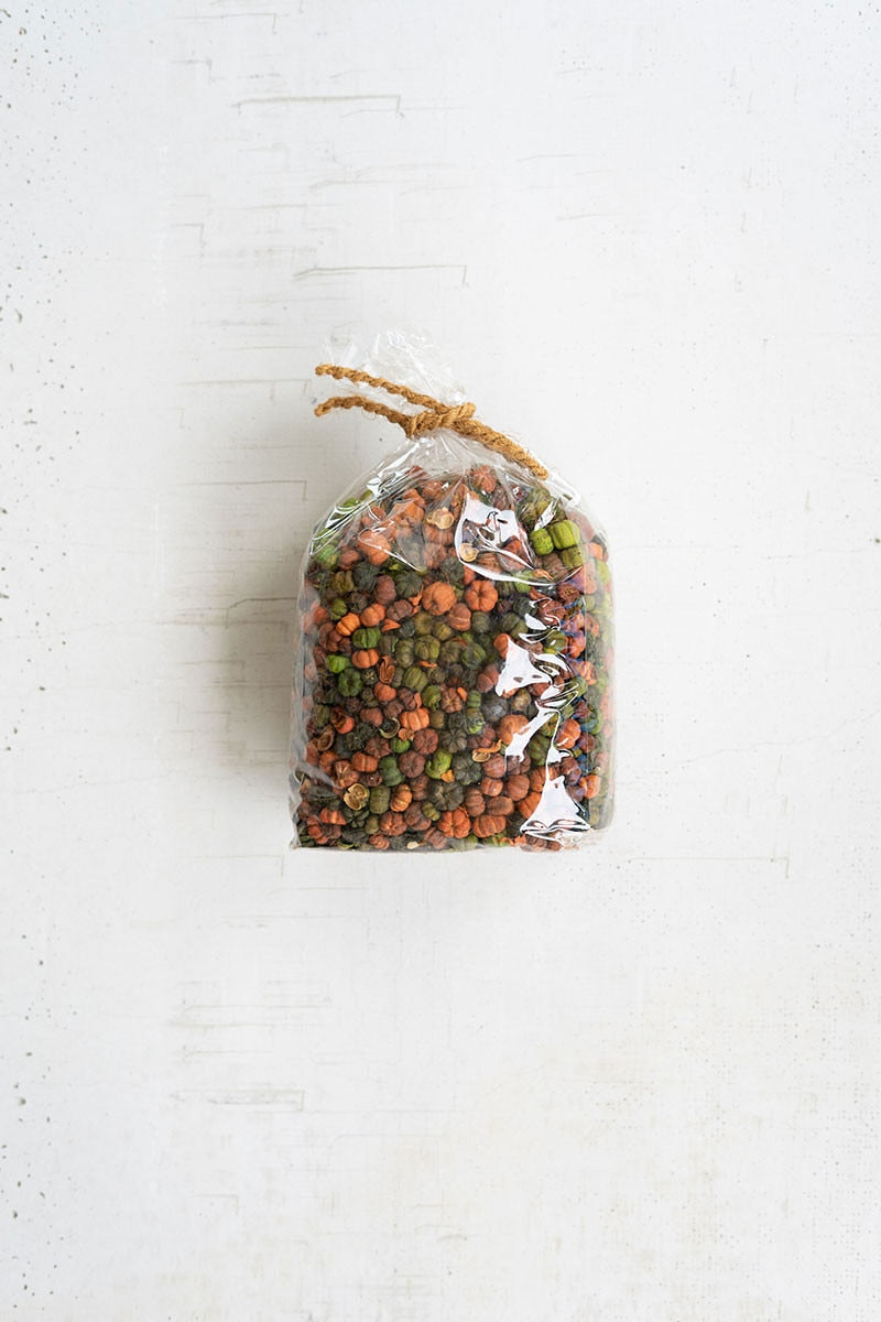 Orange and Green Putka Pods