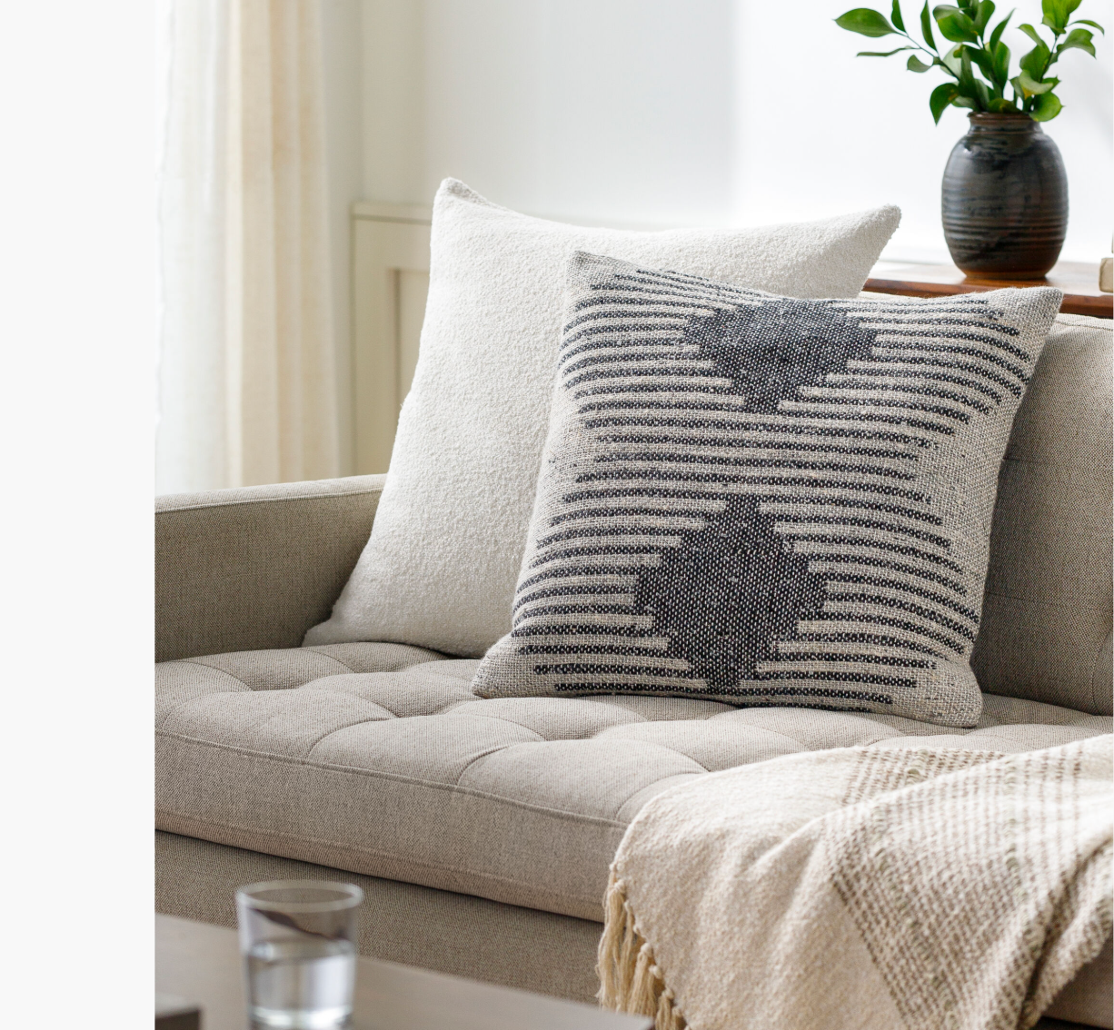 Lewis Pillow Cover w/ Down Insert