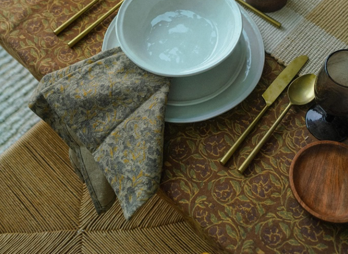 Lakshmi Block Print Napkins - Set of 4