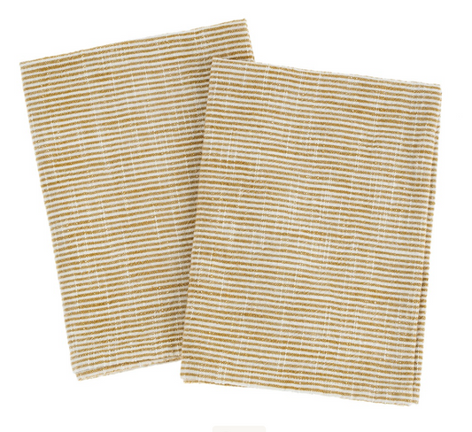 Chef Stripe Tea Towels - Set of 2