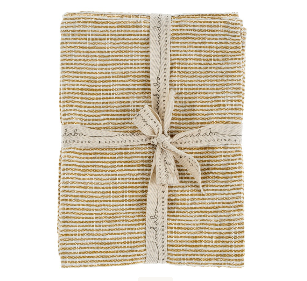 Chef Stripe Tea Towels - Set of 2
