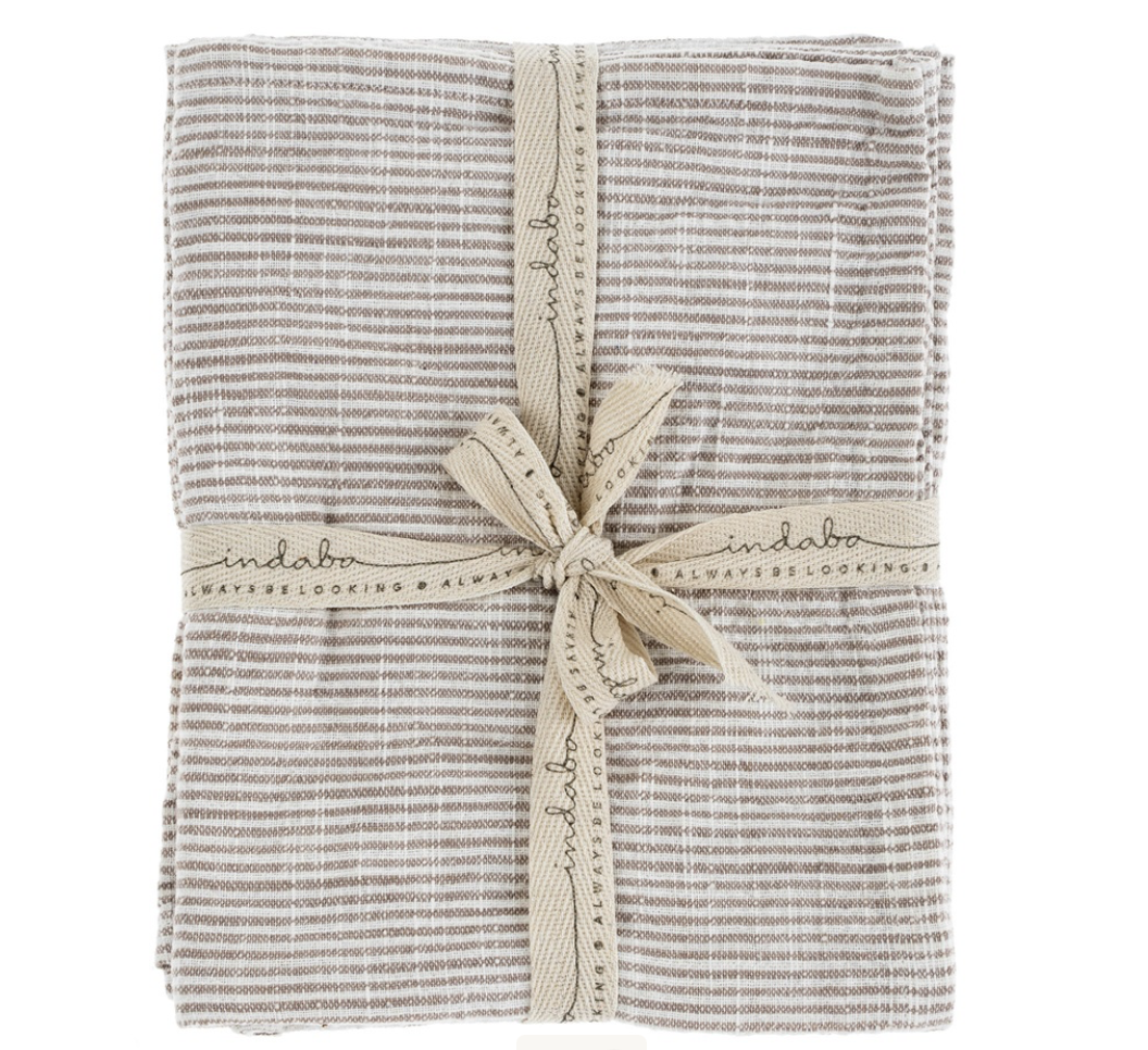 Chef Stripe Tea Towels - Set of 2