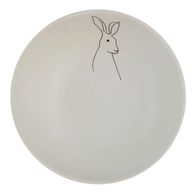 Stoneware Bowl with Rabbit - 4 Styles