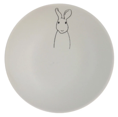 Stoneware Bowl with Rabbit - 4 Styles
