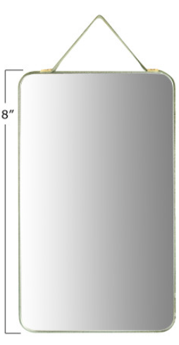 Velvet Edged Wall Mirrors with Hangers
