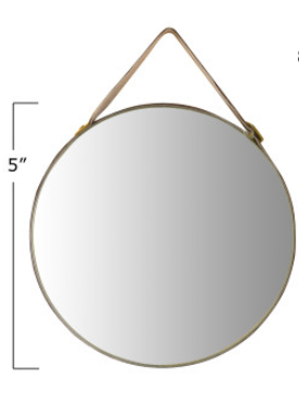 Velvet Edged Wall Mirrors with Hangers