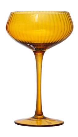 Stemmed Champagne Coupe Glass - 4 Colors