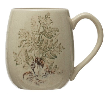 16 oz. Debossed Stoneware Mug - 4 Styles