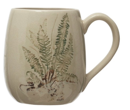 16 oz. Debossed Stoneware Mug - 4 Styles