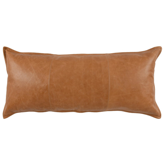 Leather Pillow Dumont Chestnut - 16x36