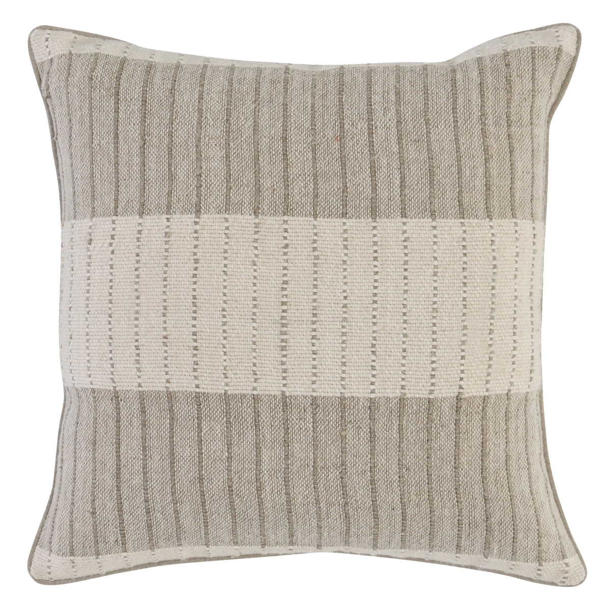 Kalen Pillow - Natural and Ivory 22"x22"