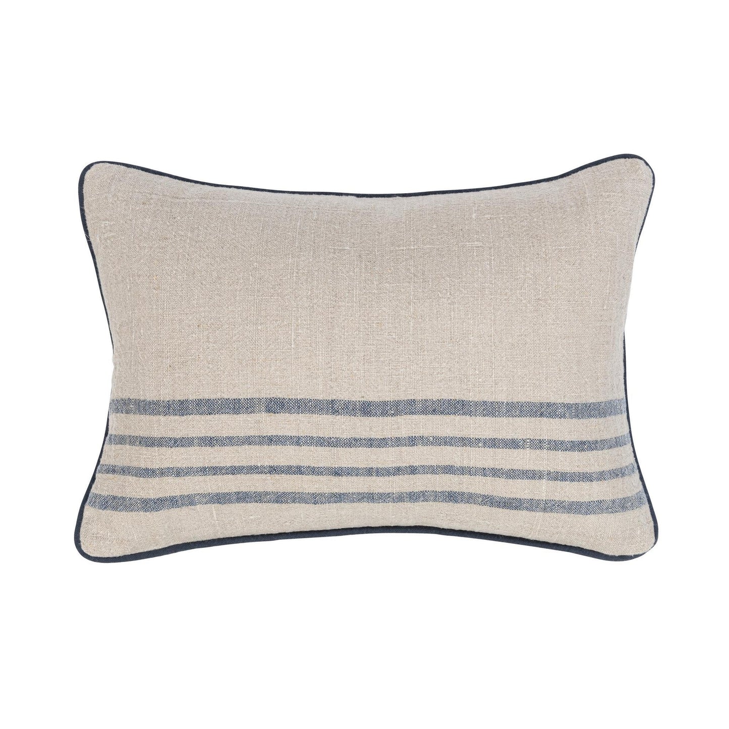 Newport Natural/Navy Pillow - 2 Sizes
