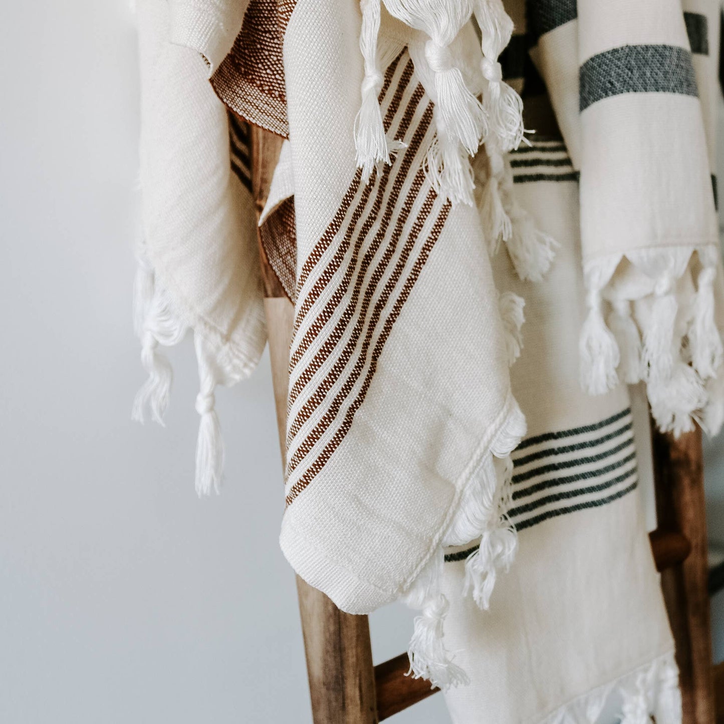 Turkish Cotton Hand Towel - Multi Stripe