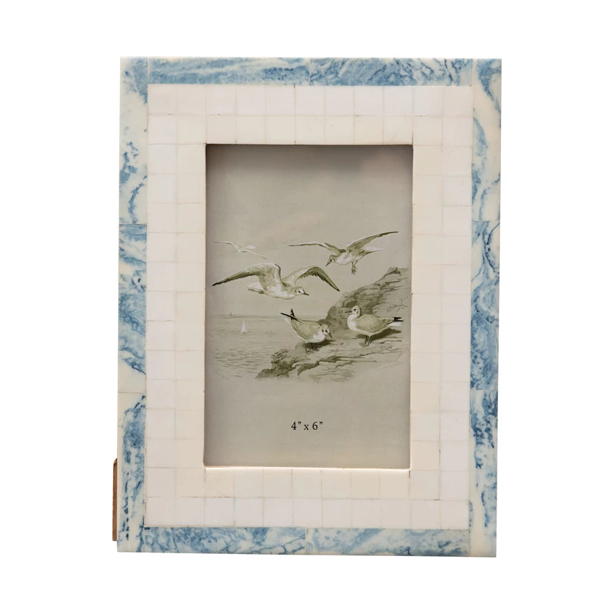 Resin Marbled Mosaic Photo Frame