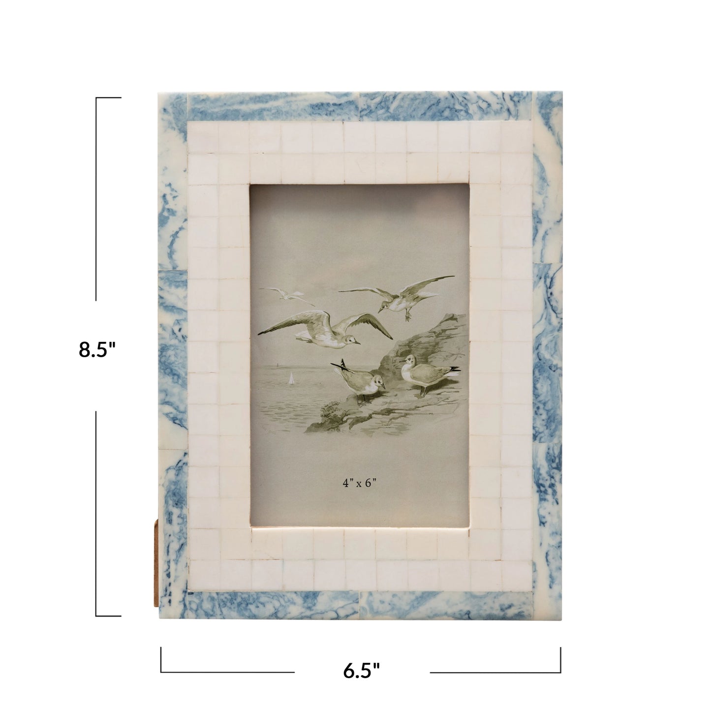 Resin Marbled Mosaic Photo Frame