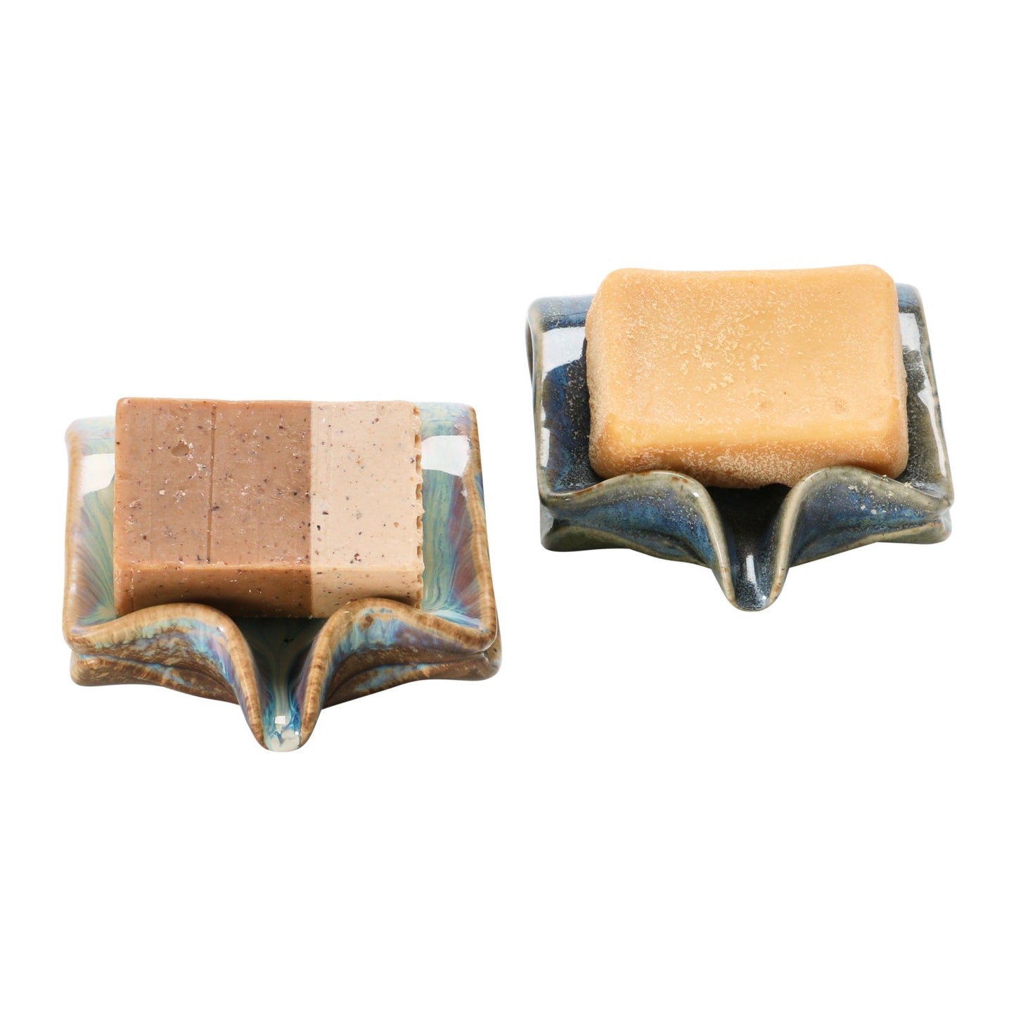 Sponge Holder/Soap Dish with Drip Spout, 2 Colors