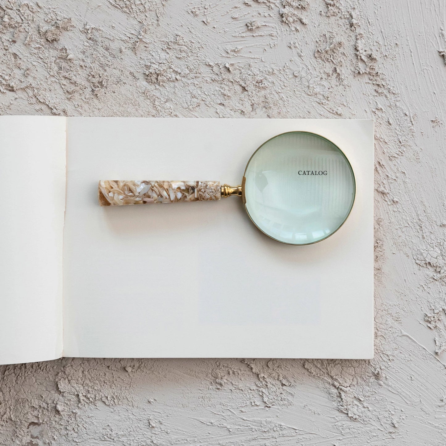 Mother of Pearl & Resin Magnifying Glass