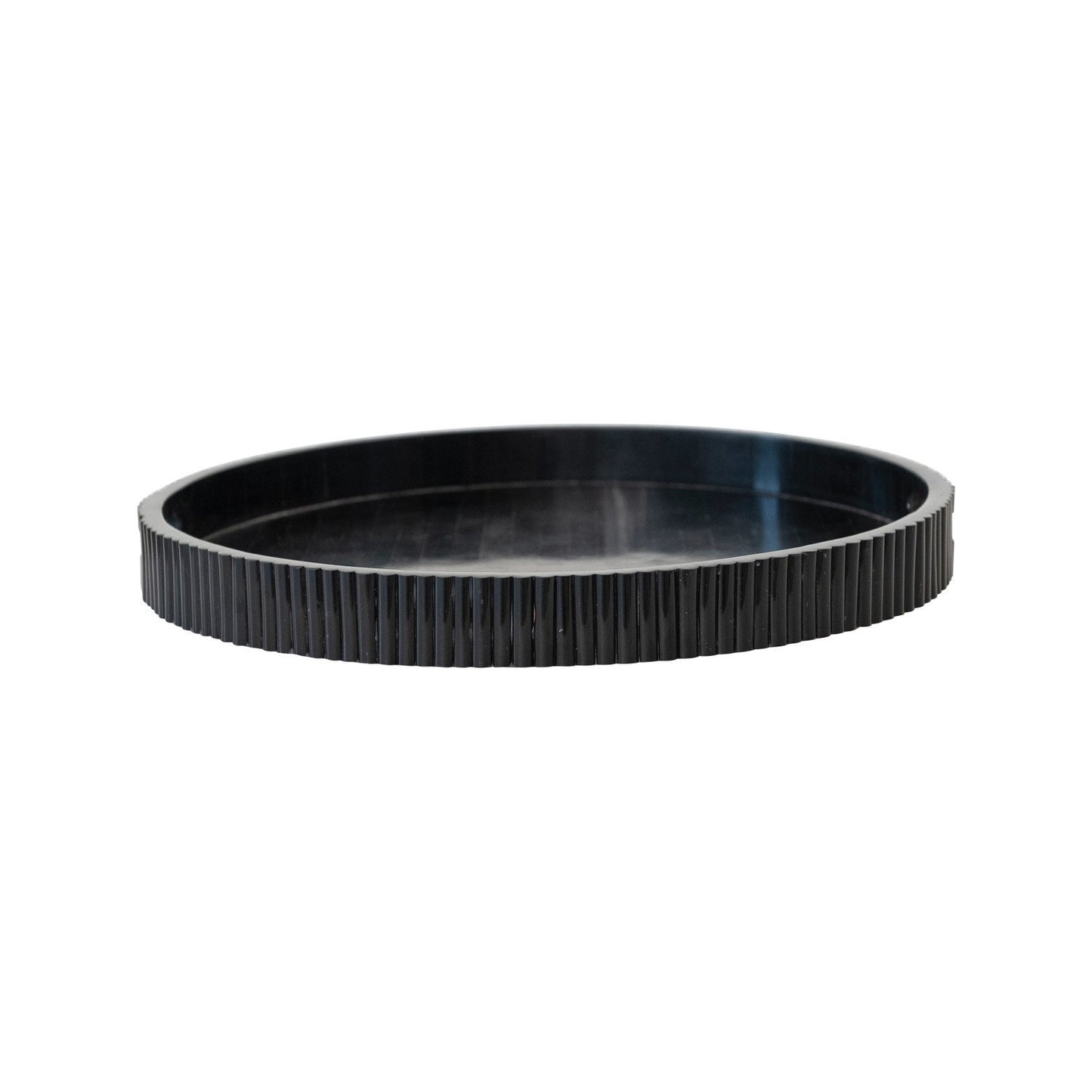 Resin Ribbed Tray w/ Handles
