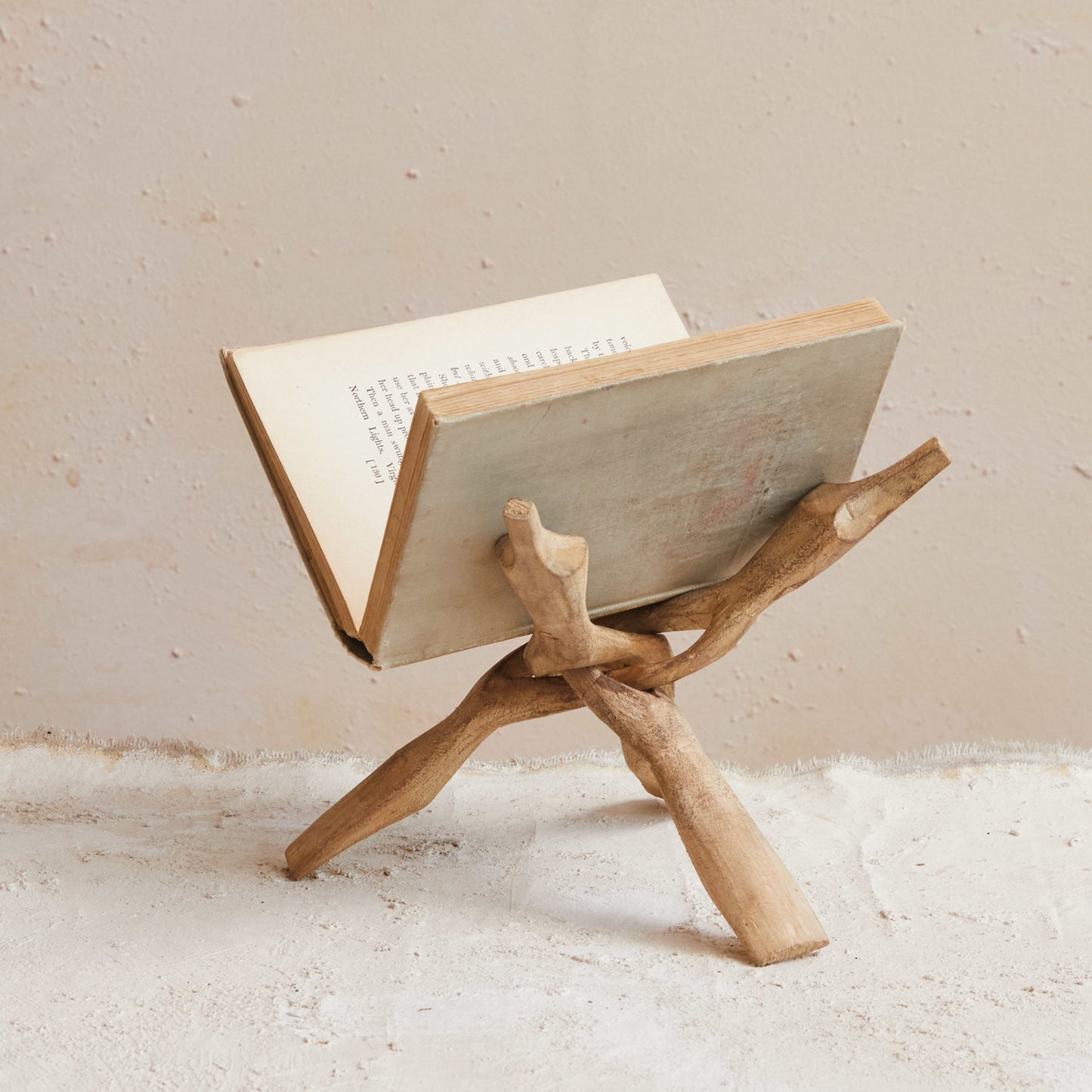 Reclaimed Wood Vintage Reproduction Folding Pot Stand (Each One Will Vary)
