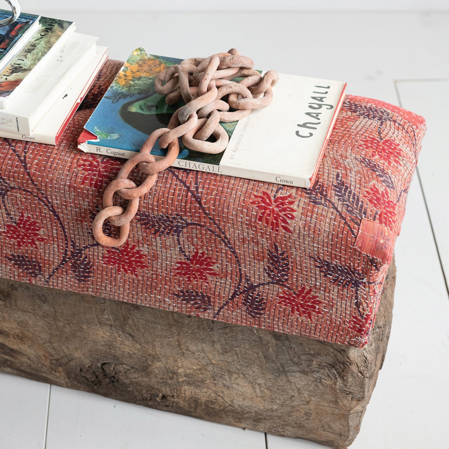 Handmade Terra-cotta Chain, Distressed Finish (Each One Will Vary)