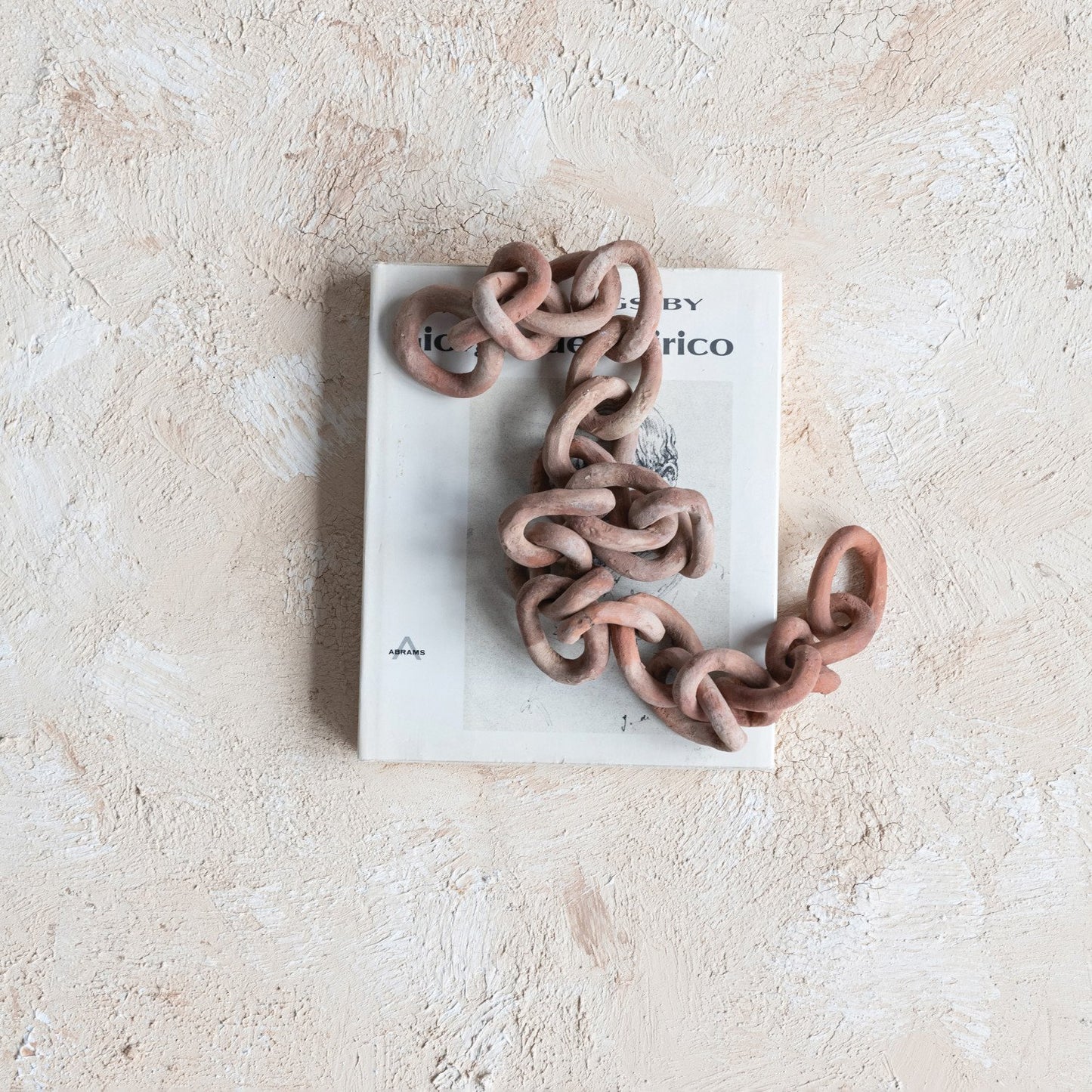 Handmade Terra-cotta Chain, Distressed Finish (Each One Will Vary)