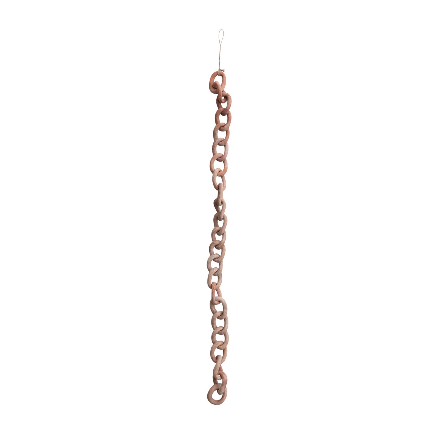 Handmade Terra-cotta Chain, Distressed Finish (Each One Will Vary)