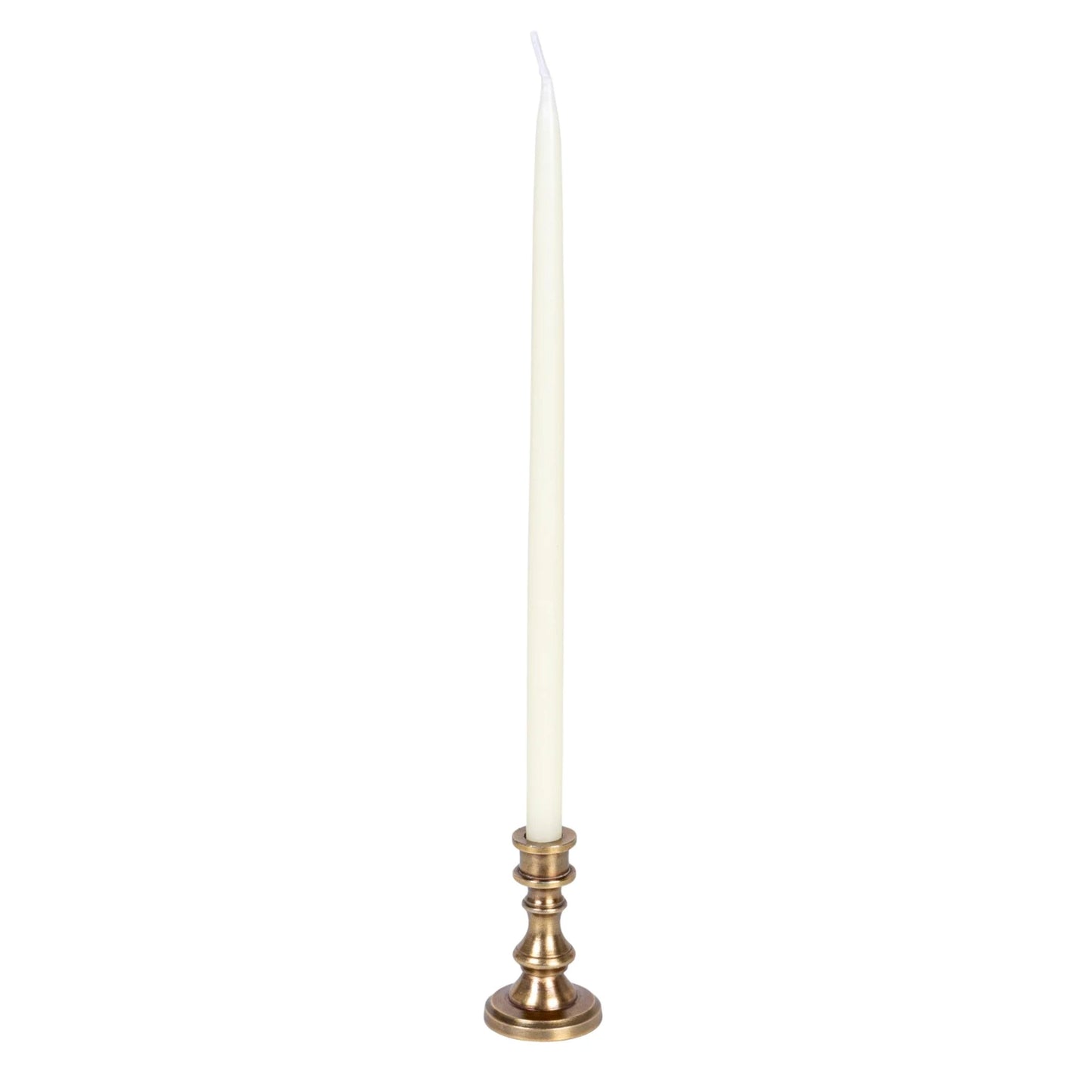 Antique Brass Finish Taper Candle Holder - 3 Sizes