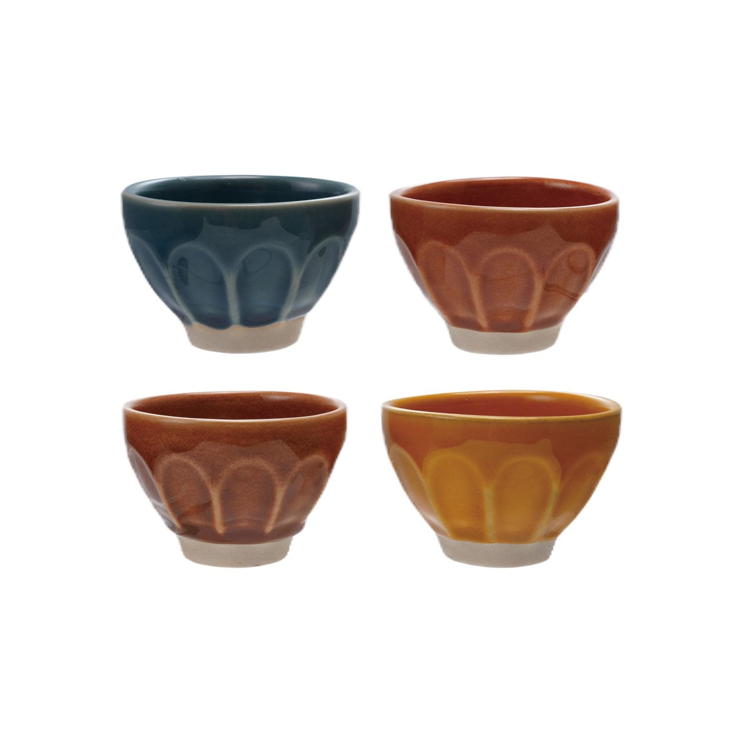 Stoneware Pinch Pot, Reactive Glaze, 4 Colors (Each One Will Vary)